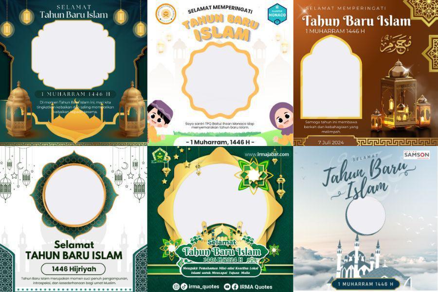31 Twibbon Muharram 1446 H 2024, Ramaikan Media Sosialmu!