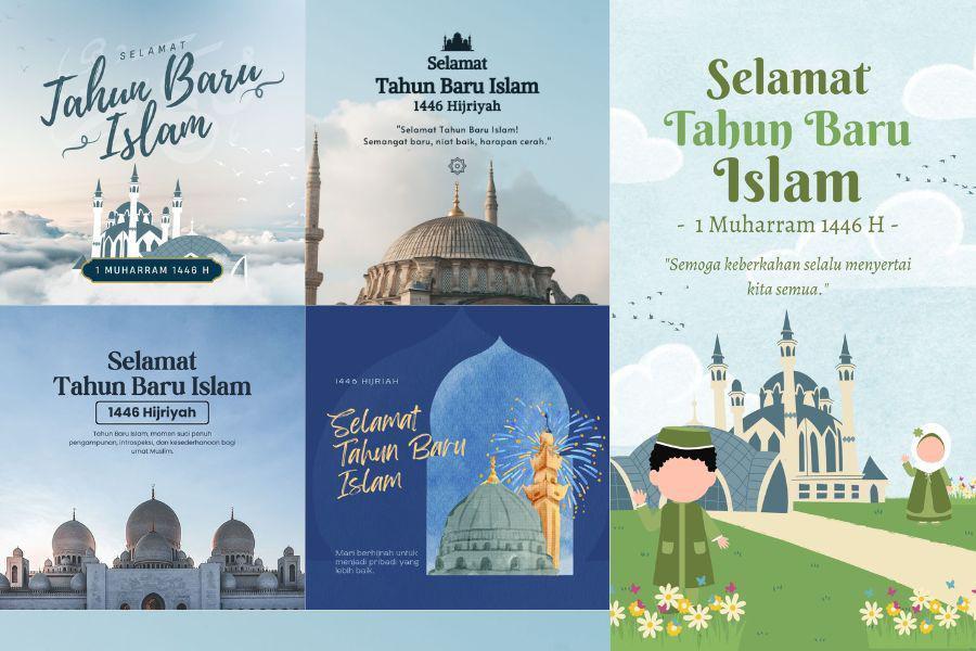 14 Poster 1 Muharram 2024, Menarik Dibagikan ke Media Sosial!