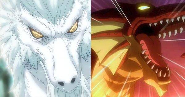 Weisslogia dan Igneel, naga yang baik ke manusia ( Dok. A-1 Pictures / Fairy Tail)