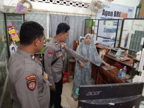 Penampakan TKP gerai BRI Link milik korban di Kecamatan Sekampung Udik, Lampung Timur. (Dok. Polres Lampung Timur).