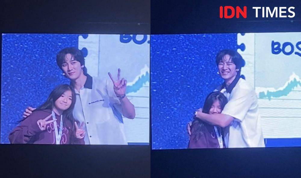 potret fan meeting Ahn Bo Hyun bertajuk "Hello!” di Hotel Pullman, Jakarta, Sabtu (6/7/2024) (dok. IDN Times/Rani Asnurida)