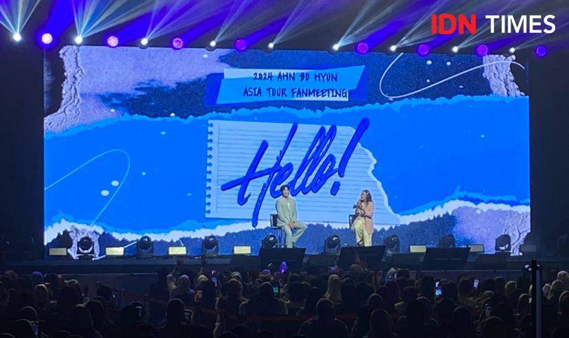 potret fan meeting Ahn Bo Hyun bertajuk "Hello!” di Hotel Pullman, Jakarta, Sabtu (6/7/2024) (dok. IDN Times/Rani Asnurida)