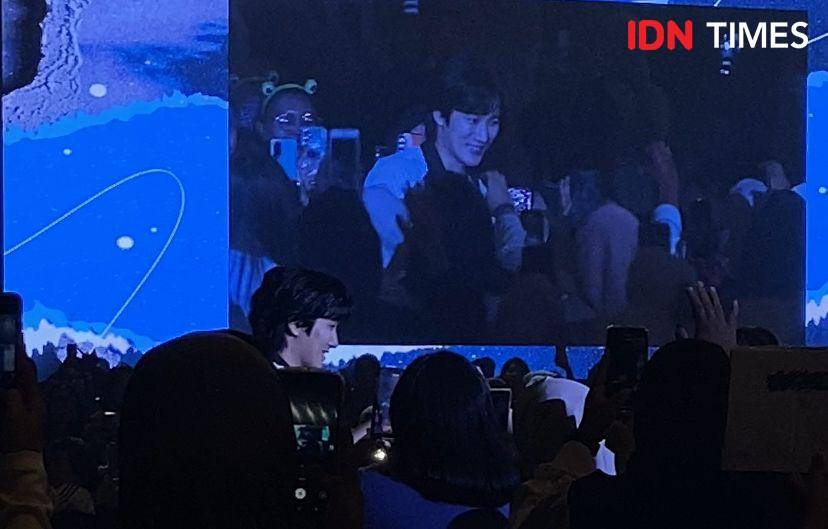 potret fan meeting Ahn Bo Hyun bertajuk "Hello!” di Hotel Pullman, Jakarta, Sabtu (6/7/2024) (dok. IDN Times/Rani Asnurida)
