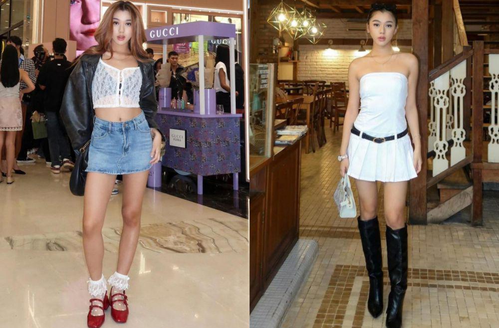 10 Gaya Fashion Edgy ala Gabriella Ekaputri, Swag and Cool!