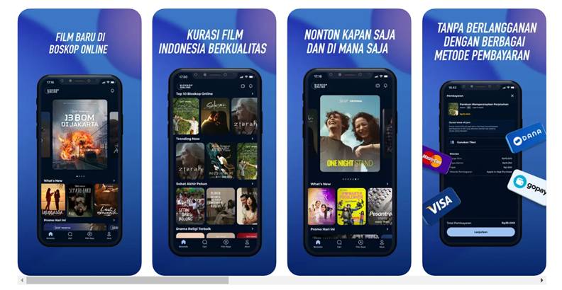 tampilan aplikasi Bioskop Online (dok. Apple)