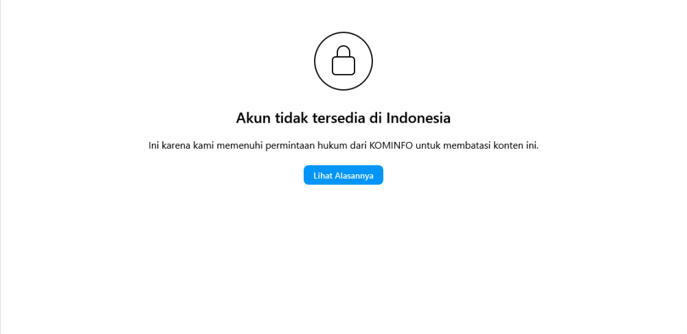 Akun Instagram Rafif Raya tidak bisa diakses. (Instagram/rafifraya)