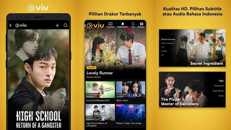 tampilan platform Viu (dok. Google Play Store)