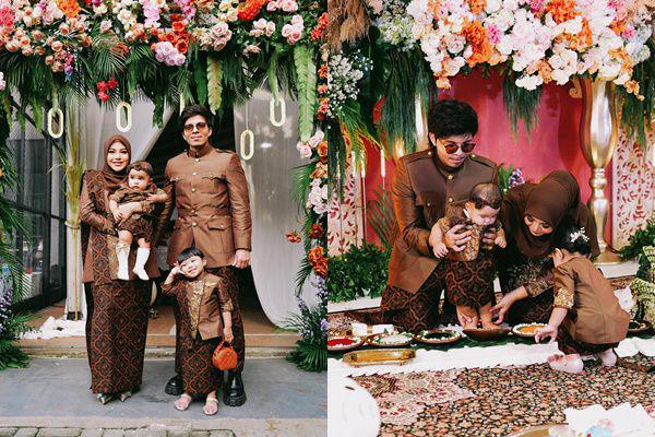 8 Potret Tedak Siten Azura Putri Atta dan Aurel, Kental Adat Jawa