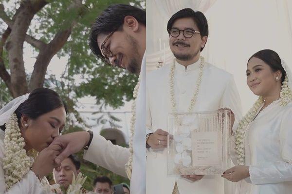 7 Potret Akad Nikah Bilal Indrajaya dan Mayafiryal, Intim dan Syahdu