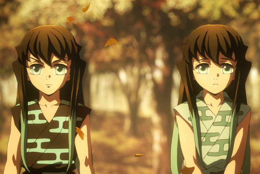 Yuichiro dan Muichiro Tokito (dok. ufotable/Demon Slayer: Kimetsu no Yaiba)
