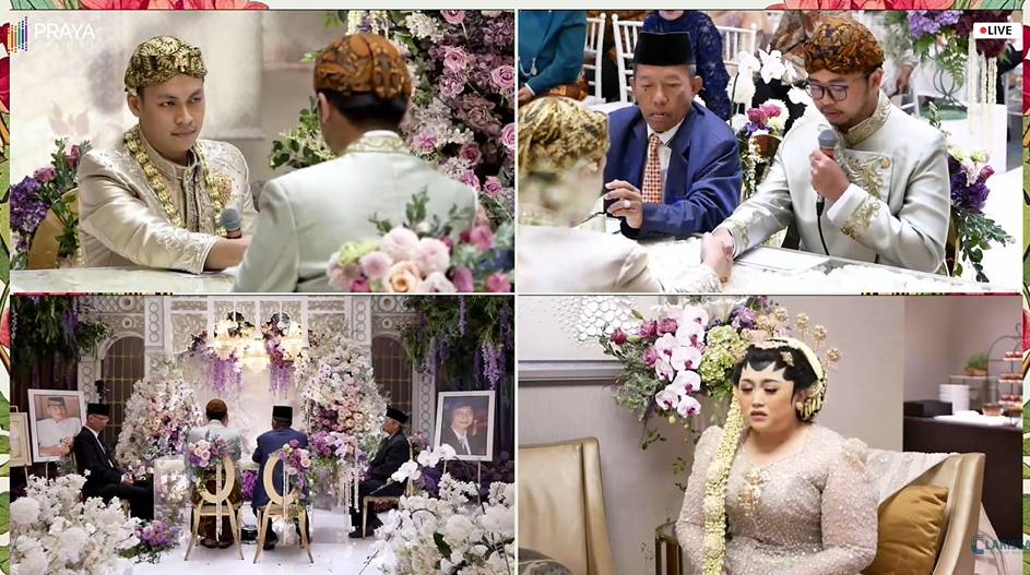 Akad Nikah Clarissa Putri dan Sandro (YouTube.com/Clarissa Putri H)