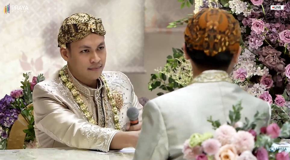 Akad Nikah Clarissa Putri dan Sandro (YouTube.com/Clarissa Putri H)