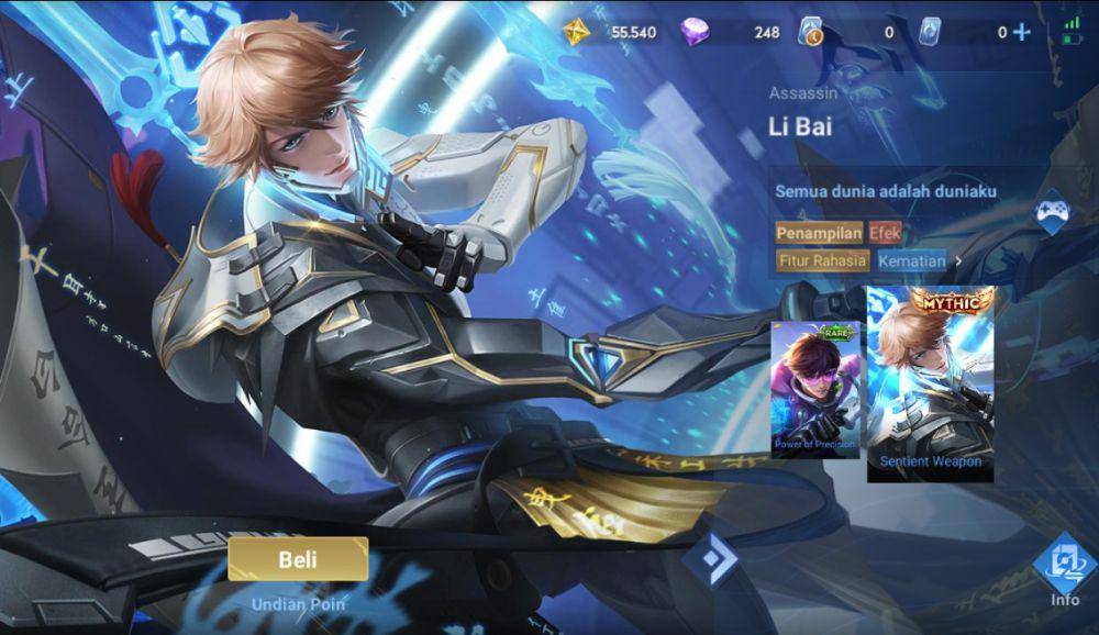 skin mythic Li Bai (dok. Tencent Games/Honor of Kings)