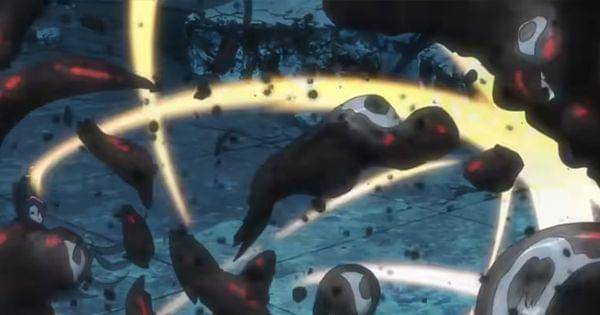 Makhluk mata Yhwach yang dibasmi para Shinigami ( Dok.  アニプレックス チャンネル )