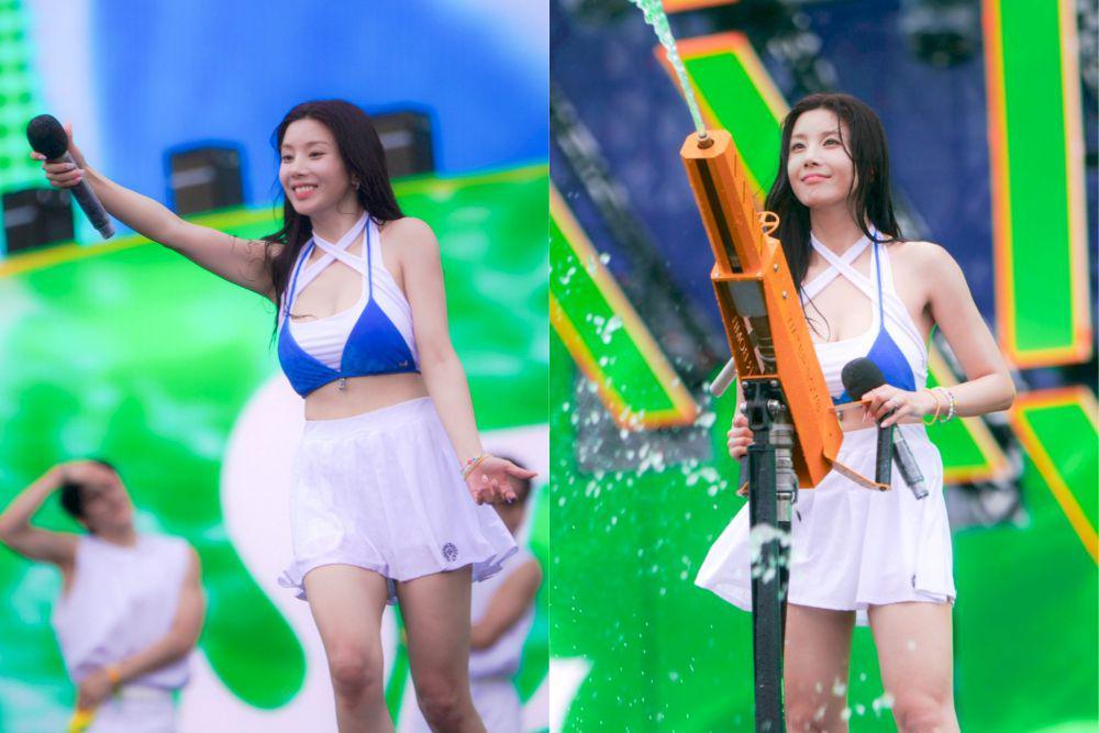 7 Potret Kwon Eunbi di Waterbomb Seoul 2024, Sang Dewi Musim Panas!