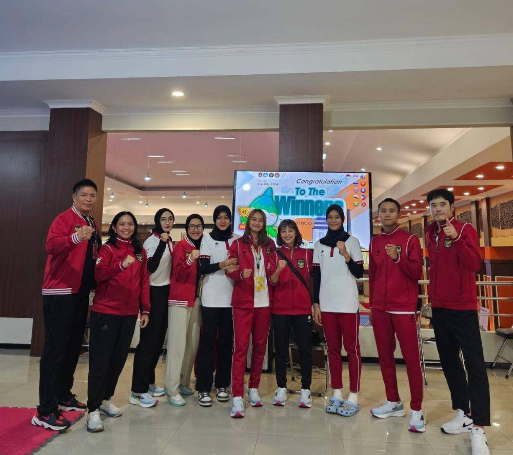 Capaian apik tim Taekwondo Indonesia di ASEAN University Games 2024 (dok.istimewa)