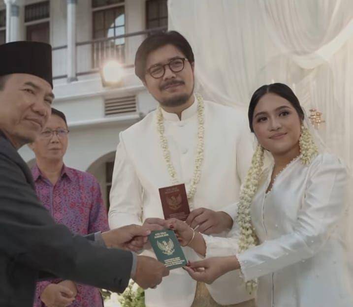 Pernikahan Bilal Indrajaya dan Mayafiryal Sochmarisanda. (Instagram.com/cakapmultimedia)