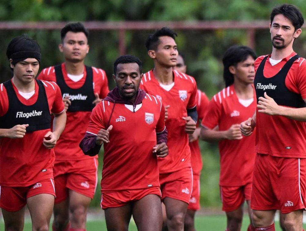 Para pemain Borneo FC sedang menggelar latihan bersama jelang pertandingan, Minggu (7/7/2024). Instagram borneofc.id