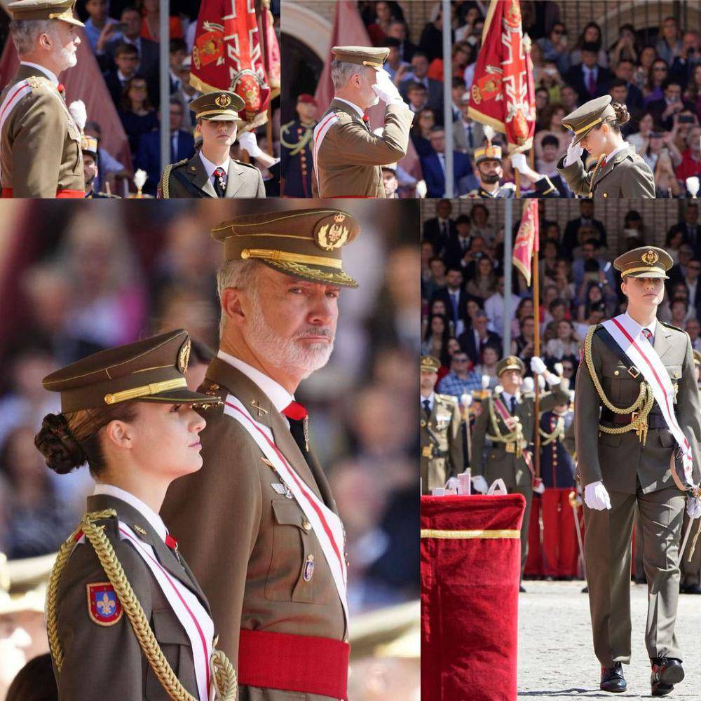 potret Princess Leonor lulus akademi militer dan resmi menjadi perwira junior di Angkatan Darat Spanyol (instagram.com/spain_royal)