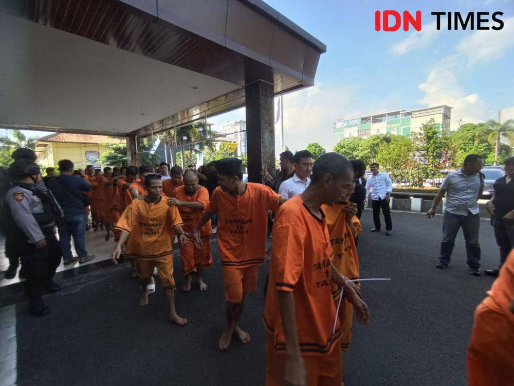 71 Tersangka Kasus Narkoba Ditangkap Polresta Bandar Lampung