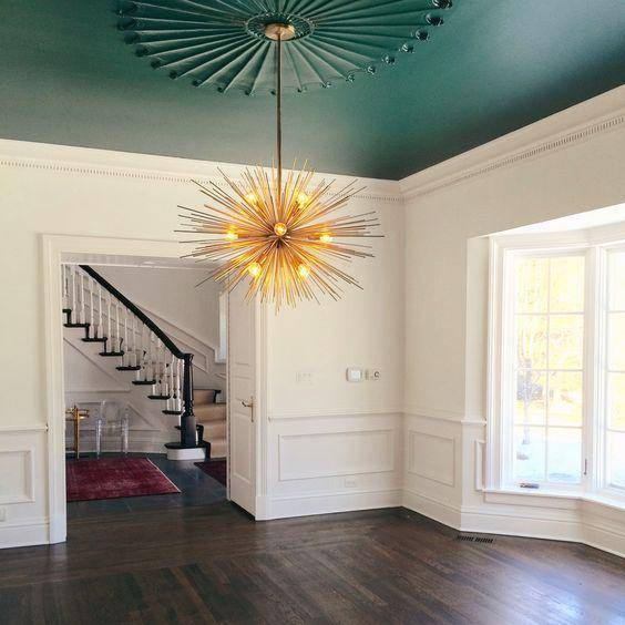 Ide langit-langit rumah unik (Pinterest.com/Kate Marker Interior)