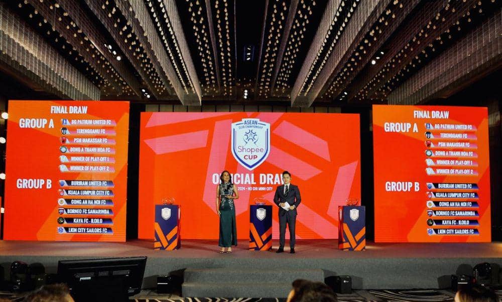 Suasana selepas pengundian grup ASEAN Club Championship 2024/2025 yang berlangsung di Ho Chi Ming City, Vietnam, 9 Mei 2024. (Instagram.com/aseanutd)