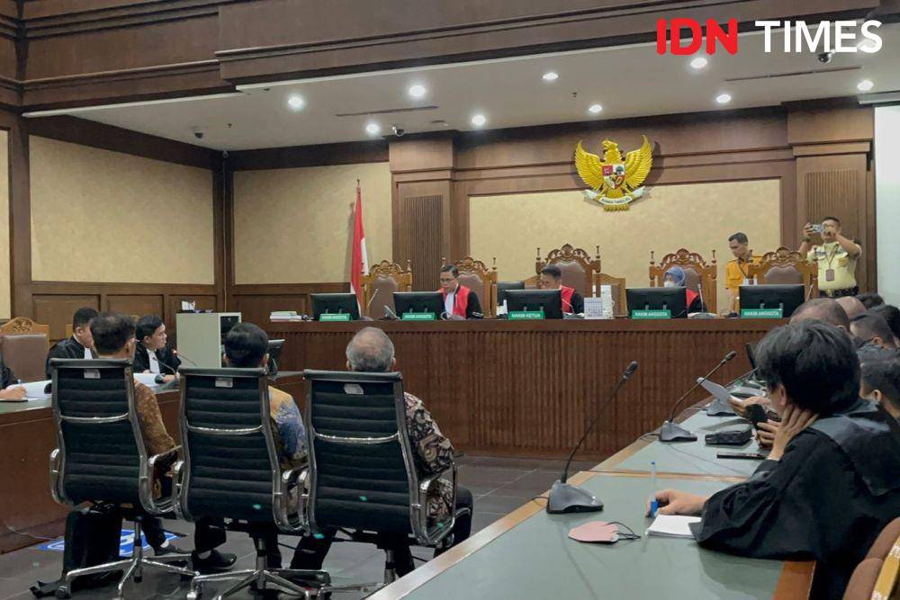 Sidang Syahrul Yasin Limpo di Pengadilan Tipikor pada Senin (8/7/2024). (IDN Times/Aryodamar)