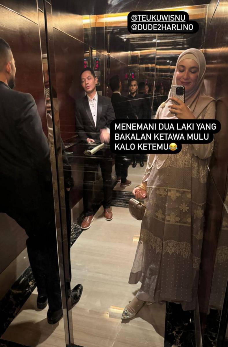 Gaya Seleb di Resepsi Nikah Chand Kelvin-Dea Sahirah (instagram.com/shireensungkar)