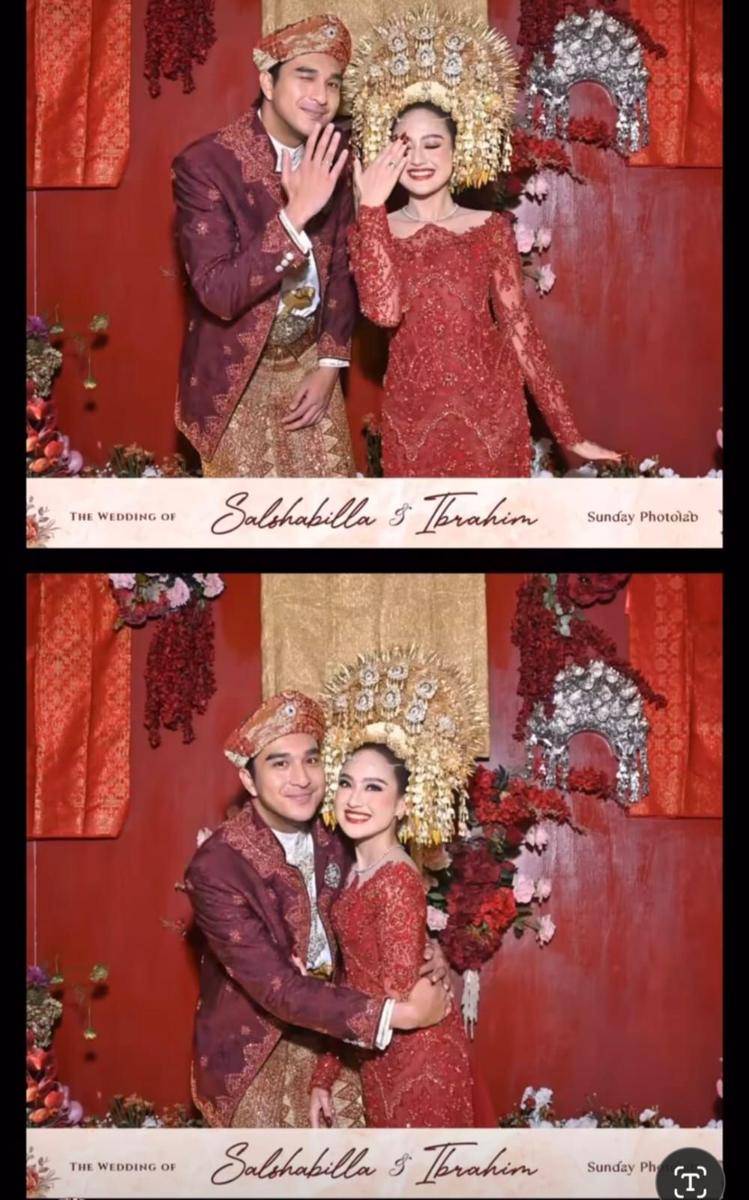 Gaya Salshabilla Adriani di Resepsi Nikah (instagram.com/salshabillaadr)