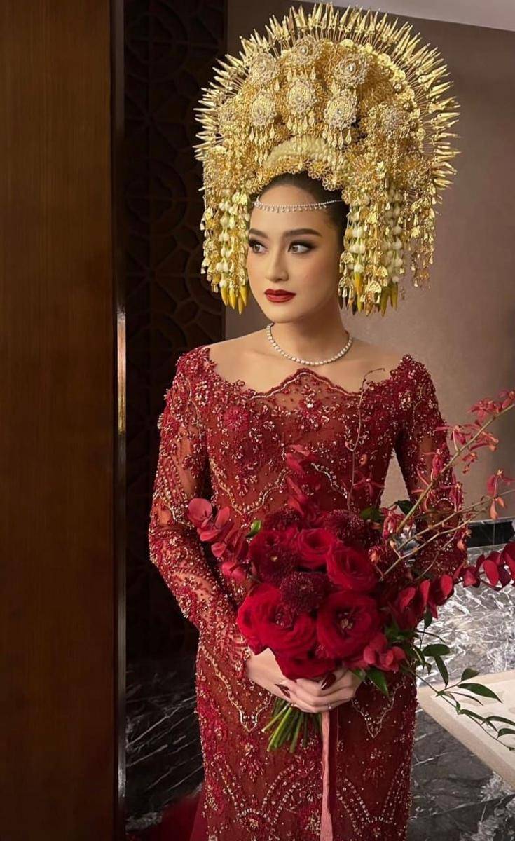 Gaya Salshabilla Adriani di Resepsi Nikah (instagram.com/vantirrachman)