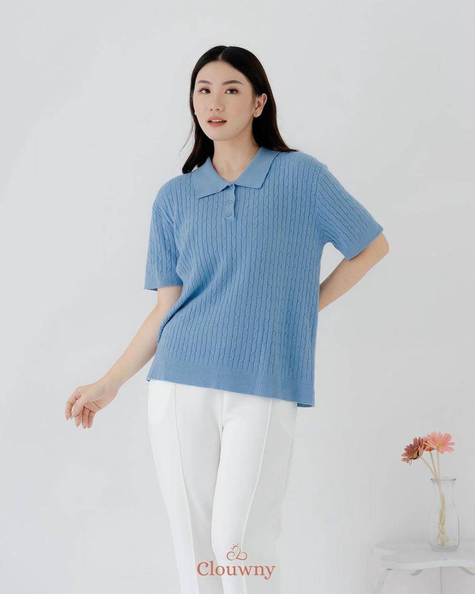 Clouwny Mason Polo Knit (instagram.com/clouwny)
