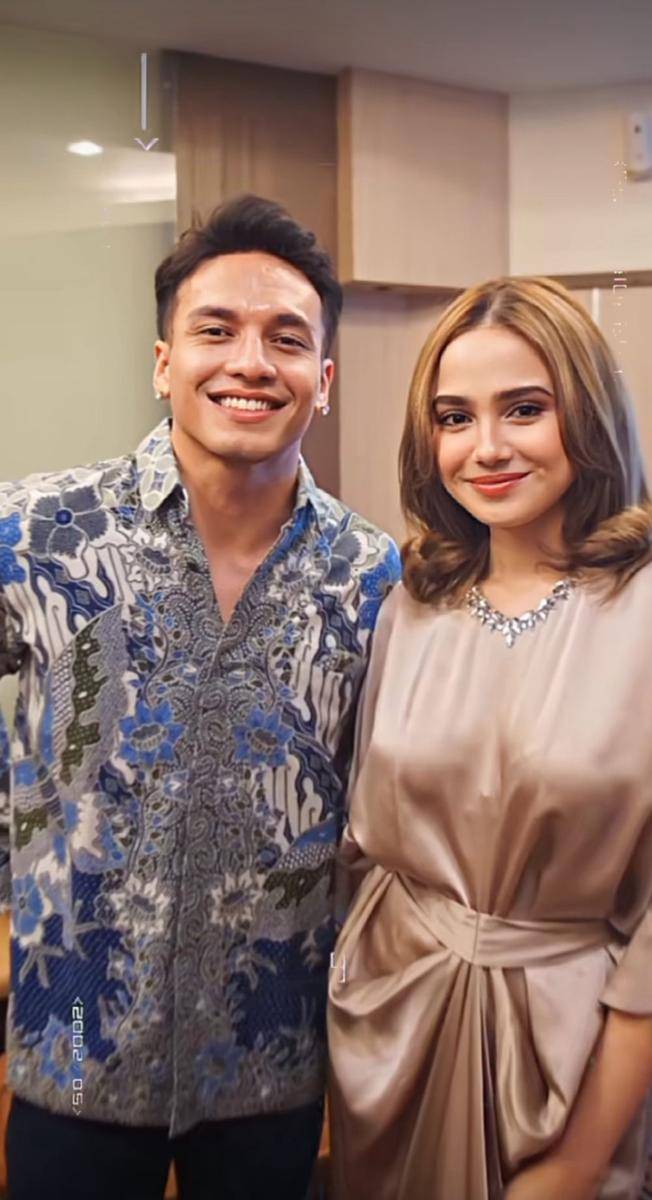 potret kebersamaan Syifa Hadju dan Jefri Nichol saat kondangan bareng (tiktok.com/pecandukaryamu_)