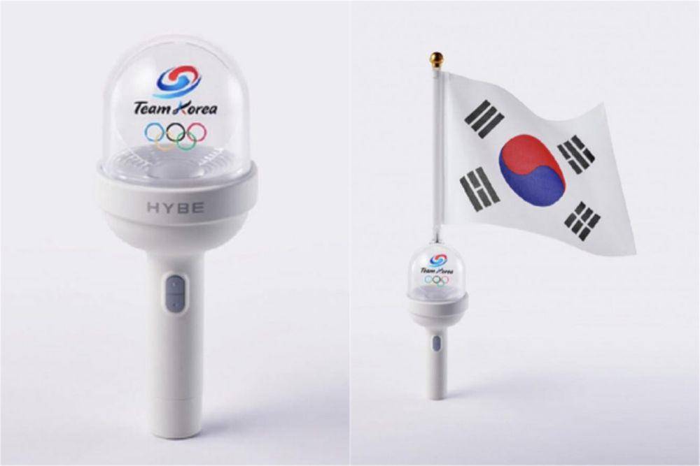 Light Stick Resmi Tim Korea Selatan untuk Olimpiade Paris 2024 (dok. HYBE LABELS via allkpop)