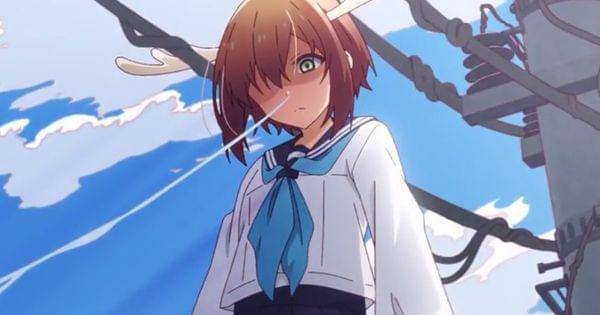 Noko tergantung di tiang listrik ( Dok. Wit Studio / Shikanoko Nokonoko Koshitantan )