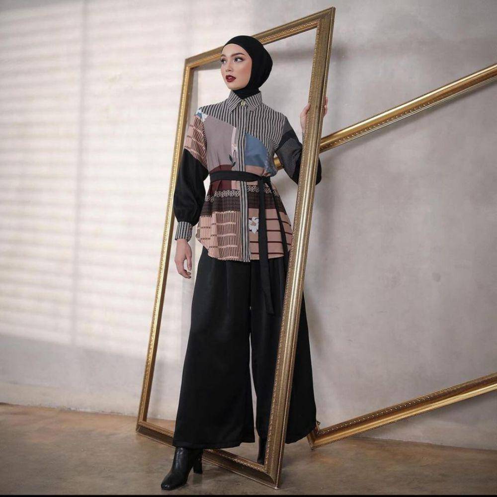 inspirasi outfit hijab yang classy (instagram.com/zaskiasungkar15)