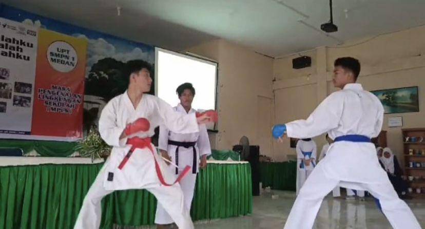 Suasana beladiri TAKAGI di SMA Negeri 4 Medan (Dok. SMA Negeri 4 Medan)