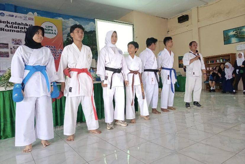 Suasana beladiri TAKAGI di SMA Negeri 4 Medan (Dok. SMA Negeri 4 Medan)