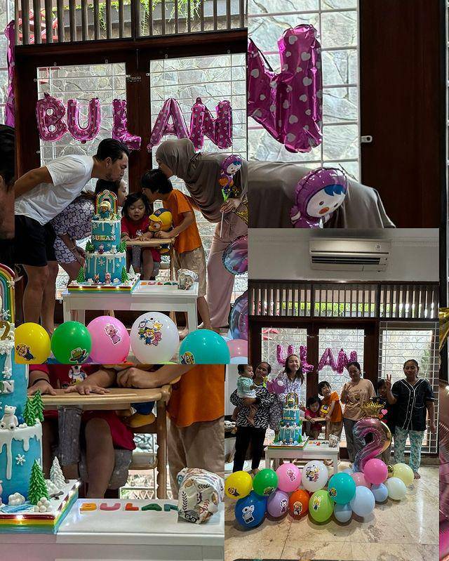 potret ultah ke-2 Bulan, anak Omesh (Instagram.com/omeshomesh)