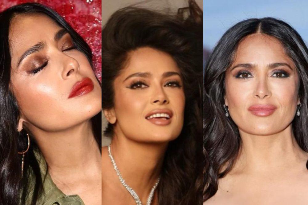 9 Inspirasi Makeup Acara Formal ala Salma Hayek, Elegan Banget!
