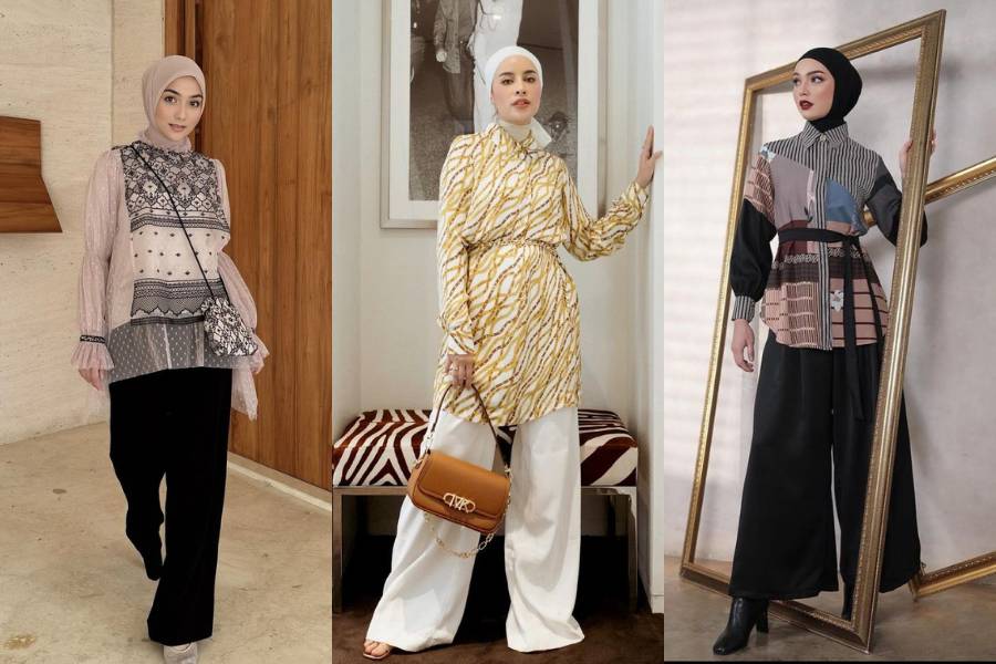 inspirasi outfit hijab yang classy (instagram.com/citraciki | emyaghnia | zaskiasungkar15)
