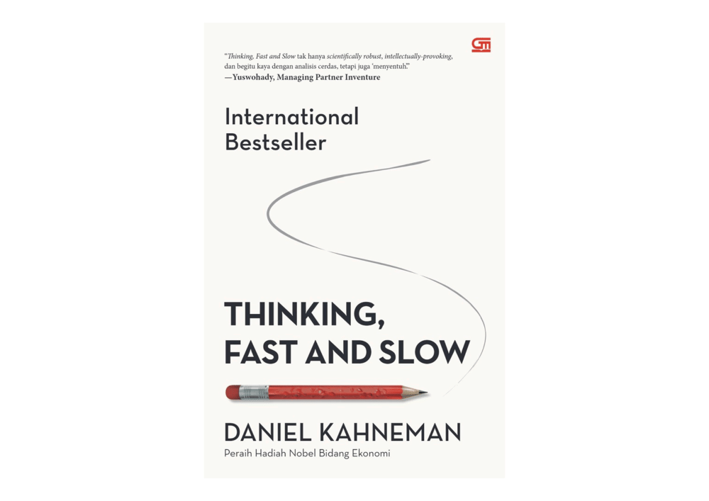 Tampilan sampul buku dari Thinking Fast and Slow(gramedia.com)