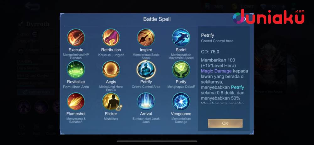 Build Dyrroth Tersakit - Battle spell Dyrroth tersakit 2025