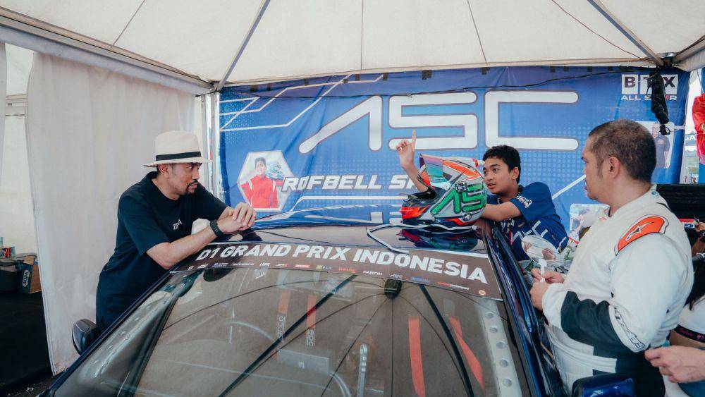 Rofbell Sahroni tampil apik di Indonesia Drift Series 2024. (Dok. Istimewa)