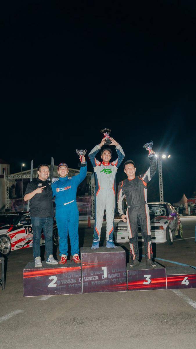 Rofbell Sahroni tampil apik di Indonesia Drift Series 2024. (Dok. Istimewa)