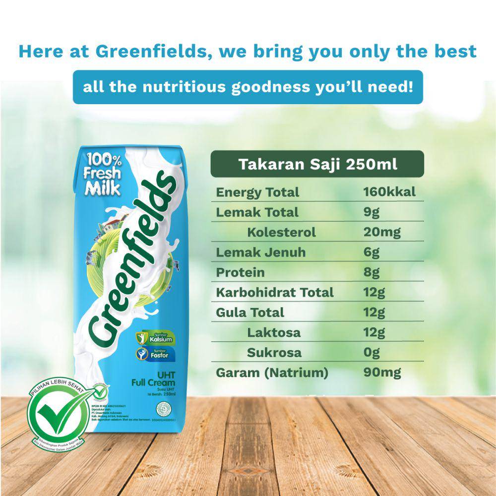 ilustrasi susu Greenfields UHT Full Cream (dok. Greenfields Dairy)