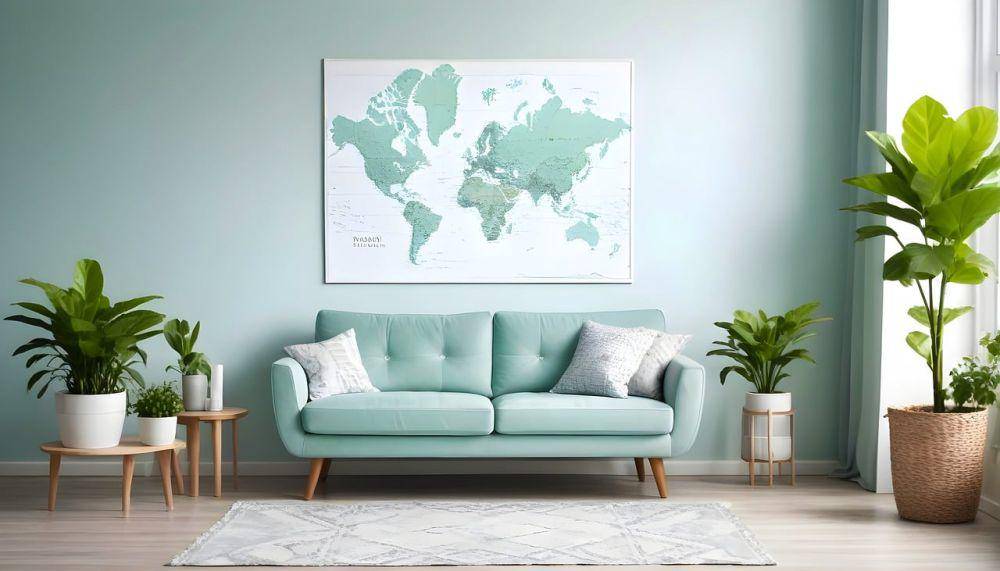ilustrasi ruang dengan warna hijau mint membawa ketenangan (pixabay.com/satheeshsankaran)