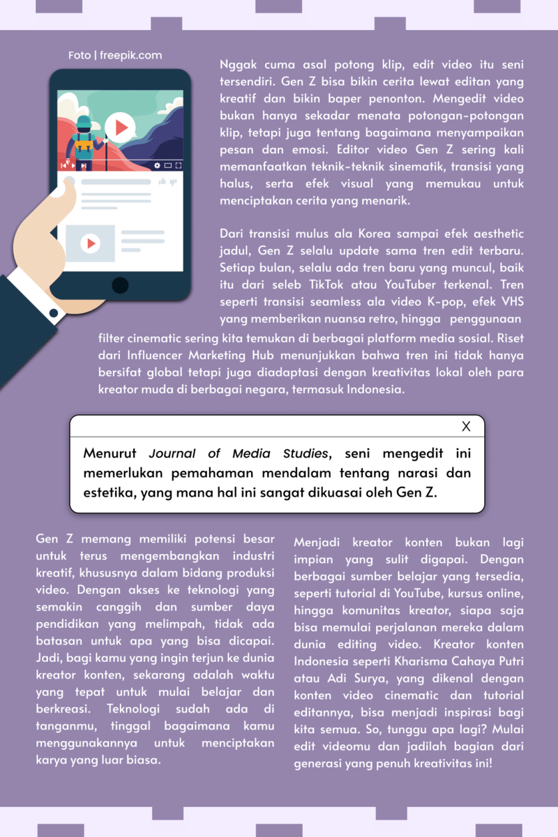 IDN Times Xplore/Narastar_SMK Telkom Purwokerto