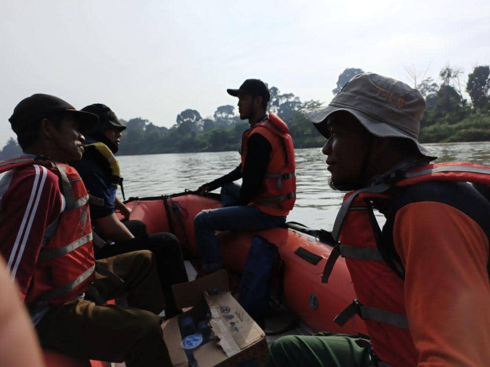 Pencarian korban tenggelam di Sungai Ogan OKU (Dok: BASARNAS PALEMBANG)