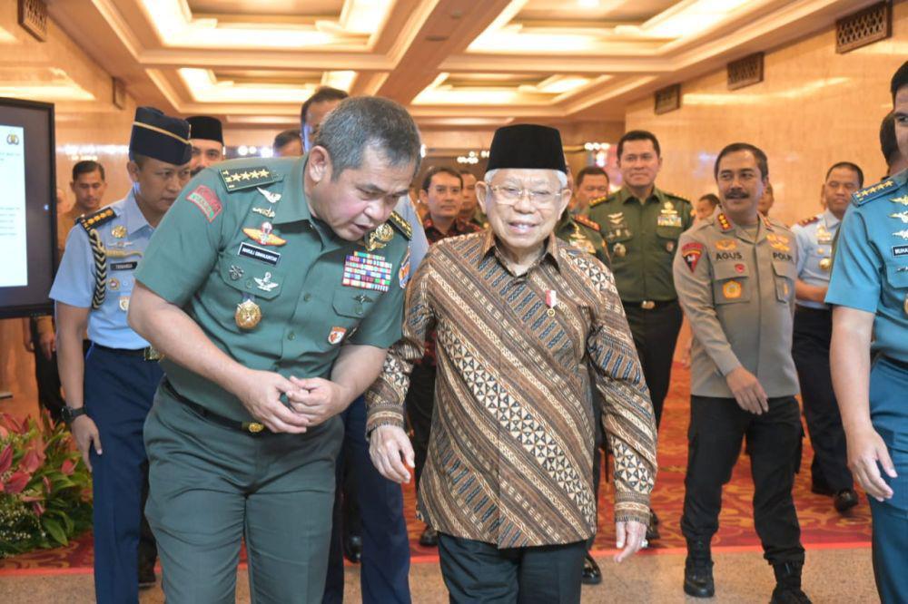 Data Diretas Berkali-kali, Wapres Ingatkan TNI-Polri Melek Teknologi