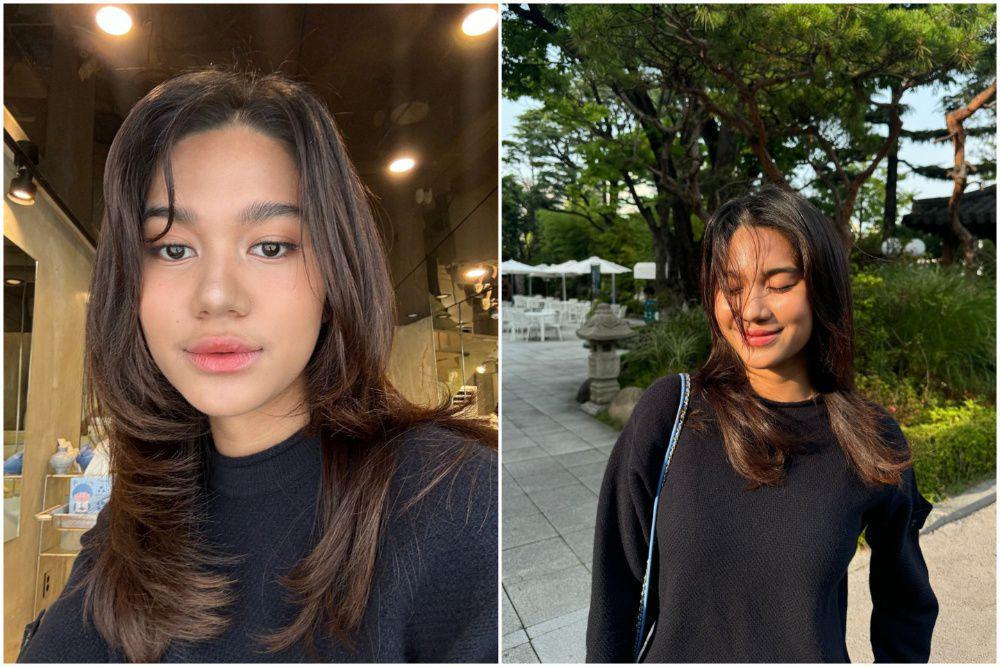 7 Potret Azizah Salsha Potong Rambut di Korea Selatan, makin Fresh!